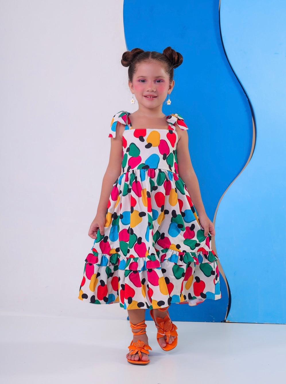 Cashew Dress for Girls, Ages 2 and 8 – Stylish and Comfortable, Perfect for Any Occasion - Rainbow Kids Colors